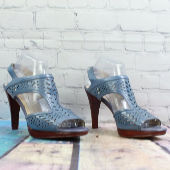 Adrienne Vittadini Slingback Heels Sandals Sz 10 M - Picture 3 of 9